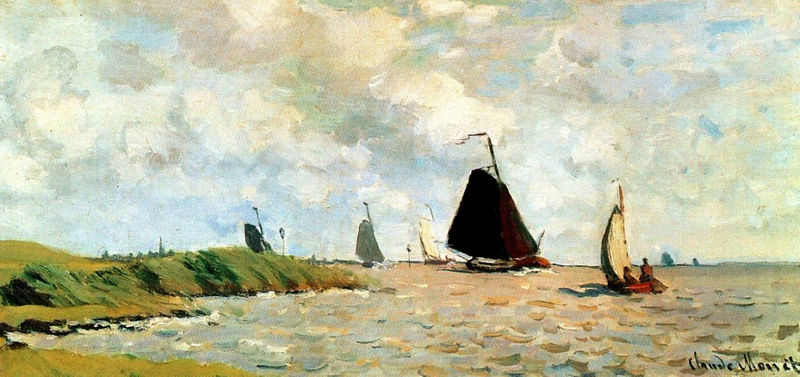 Cloude Monet Classical Oil Paintings Seascape 1871