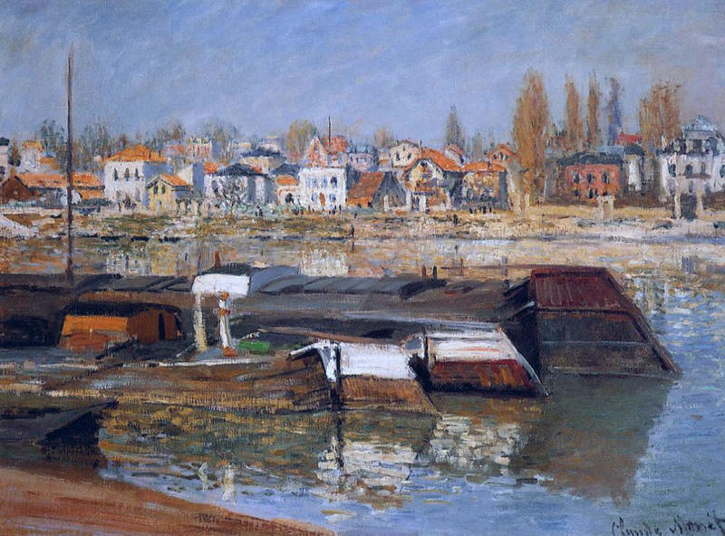 Cloude Monet Oil Paintings Seine at Asnieres 1873