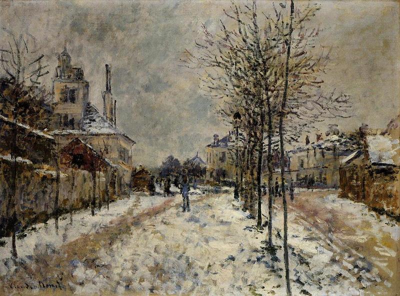 Snow Effect, The Boulevard de Pontoise at Argenteuil 1875