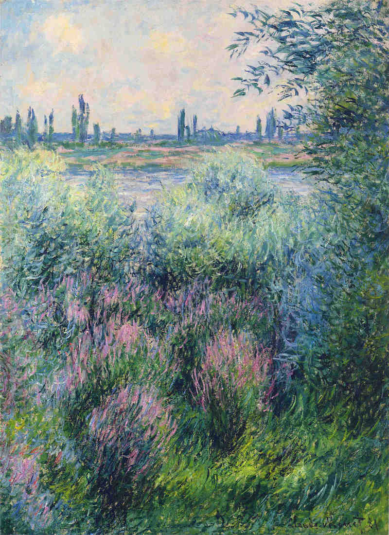 Cloude Monet Oil Paintings Spot on the Banks of the Seine 1881