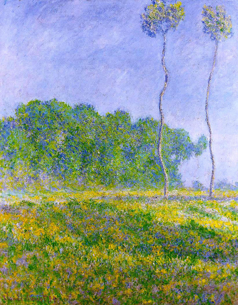 Cloude Monet Painting Spring Landscape 1894