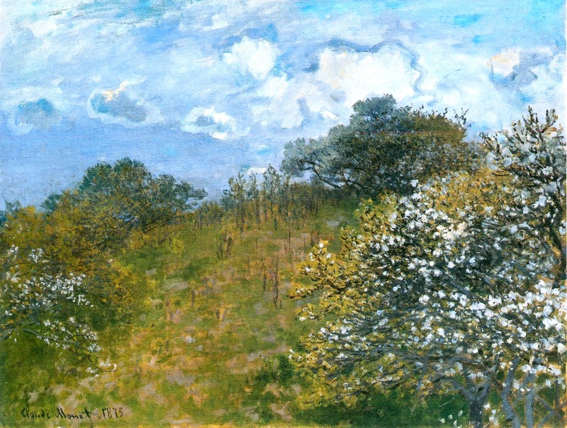 Cloude Monet Painting Springtime 1875