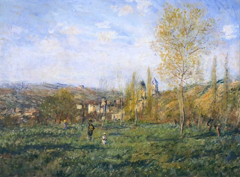 Cloude Monet Oil Paintings Springtime in Vetheuil 1880