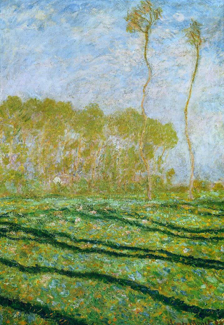Cloude Monet Oil Paintings Springtime Landscape at Giverny 1894