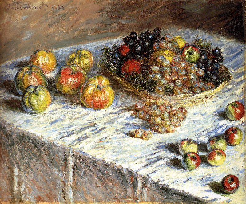 Monet Oil Paintings Still Life with Apples And Grapes 1880