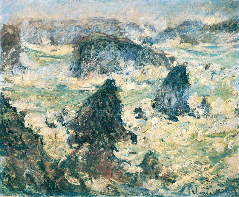 Monet Oil Paintings Storm on the Cote de Belle-Ile 1886