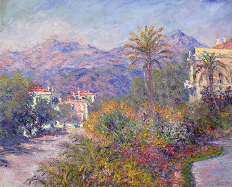 Monet Oil Paintings Strada Romada in Bordighera 1884