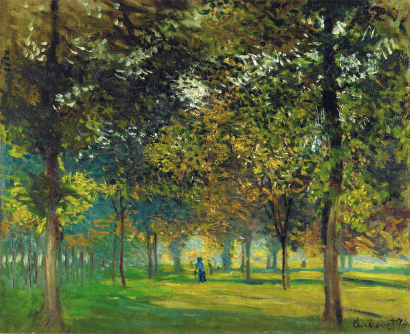 Monet Paintings The Allee du Champ de Foire at Argenteuil 1874