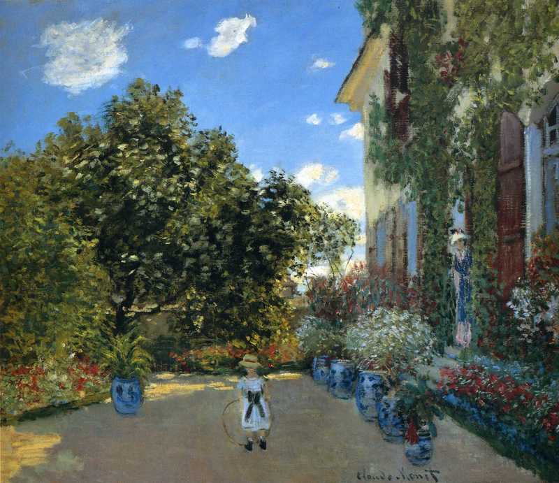 Monet Oil Paintings The Artist's House at Argenteuil 1873