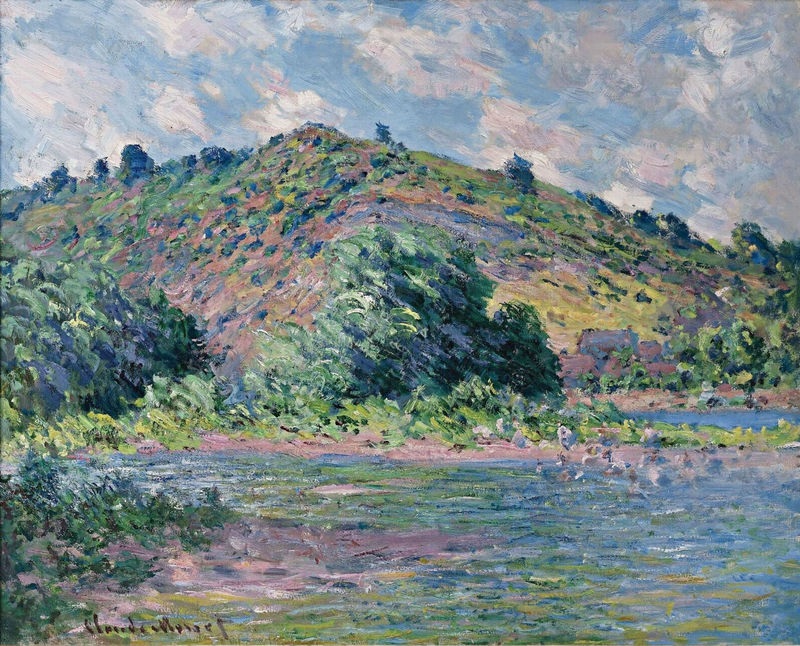 Monet Oil Paintings The Banks of the Seine at Port-Villez 1885