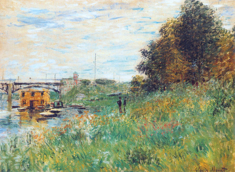 The Banks of the Seine at the Argenteuil Bridge 1874