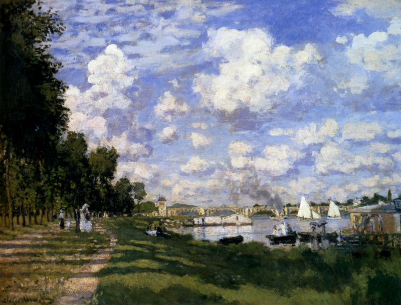 Cloude Monet Painting The Basin at Argenteuil 1872