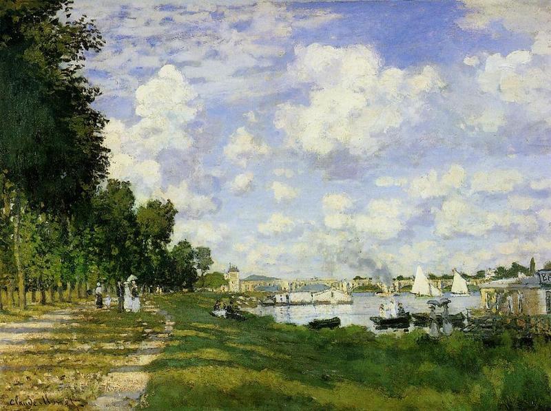 Cloude Monet Oil Paintings The Basin at Argenteuil