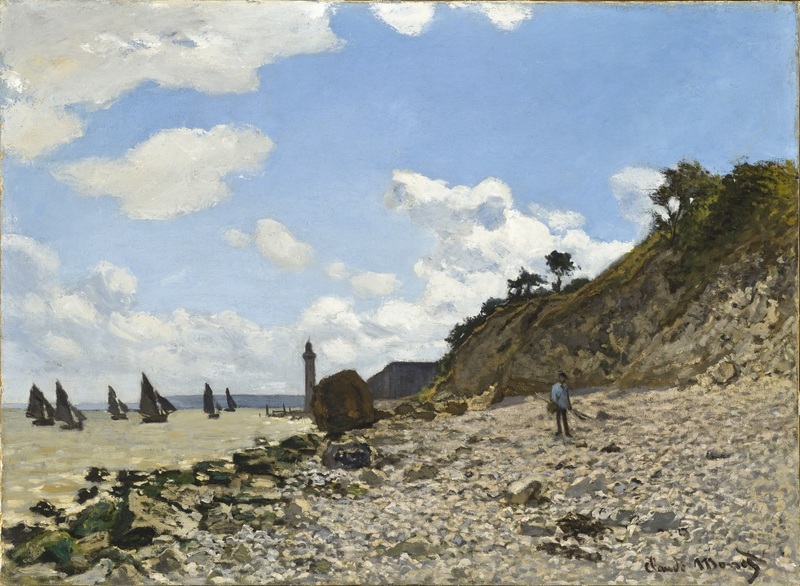 Cloude Monet Oil Paintings The Beach at Honfleur