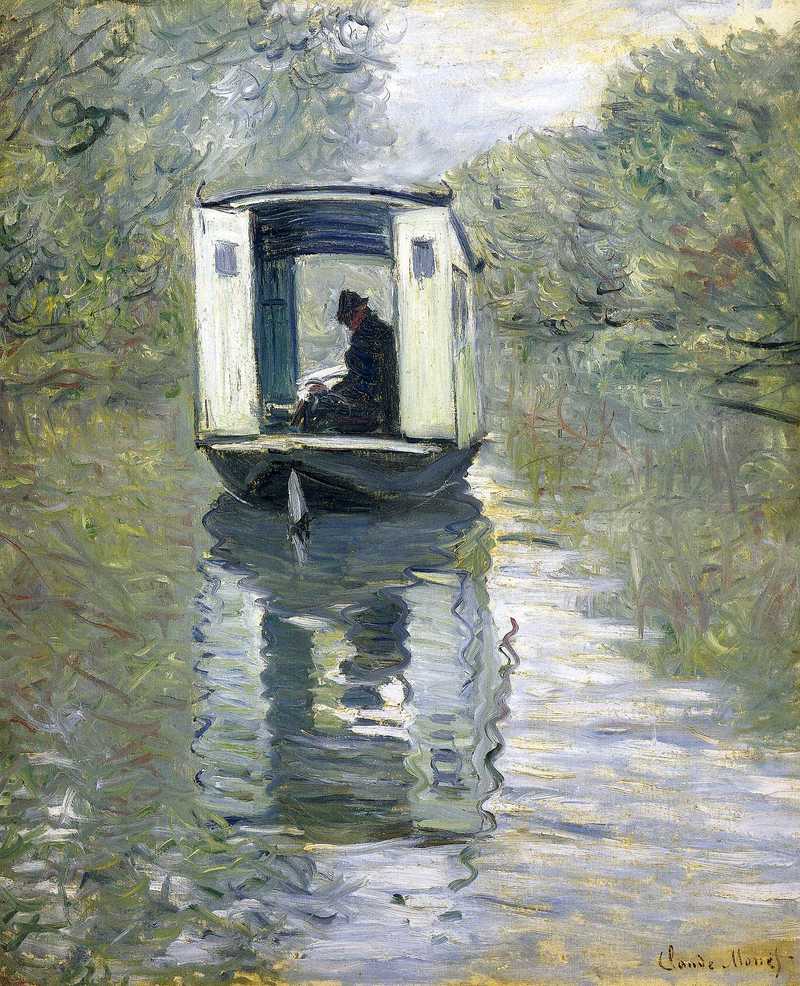 Monet Oil Paintings The Boat Studio 1876