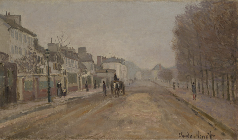 Monet Oil Paintings The Boulevard Heloise in Argenteuil 1872