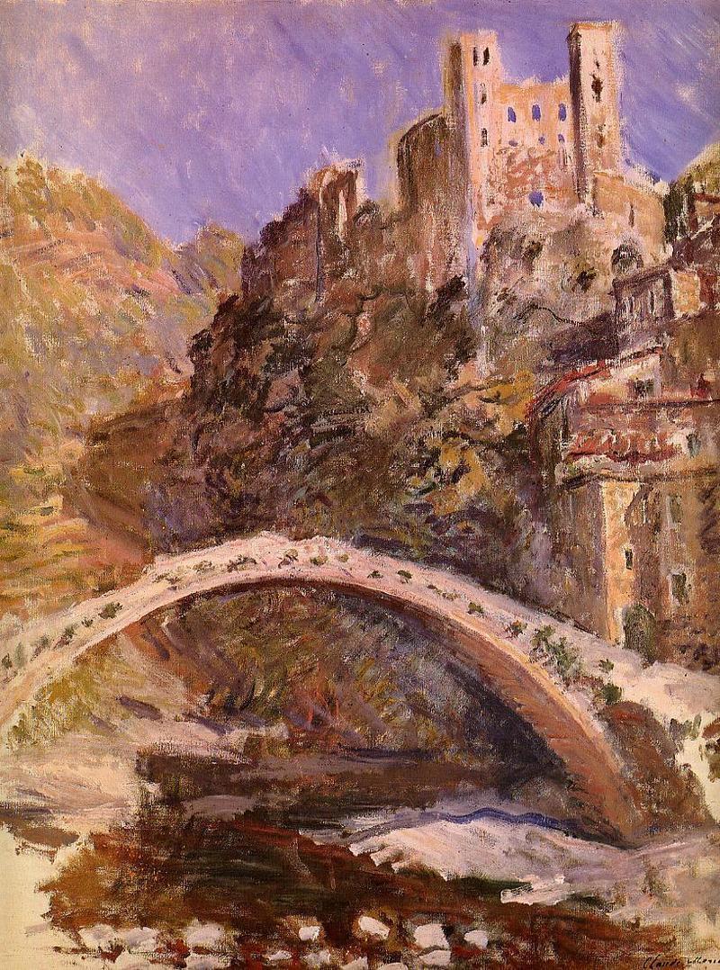 Cloude Monet Painting The Castle of Dolceacqua 1884