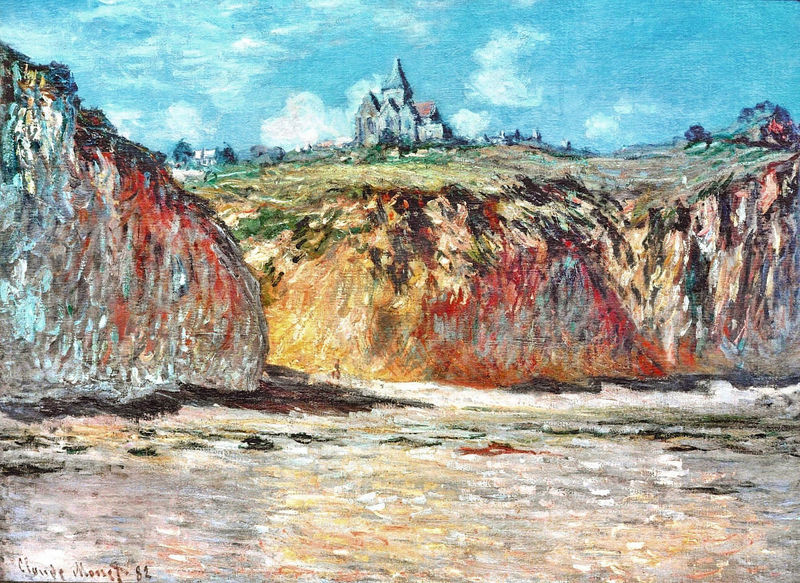 Cloude Monet Oil Paintings The Church at Varengeville 3 1882