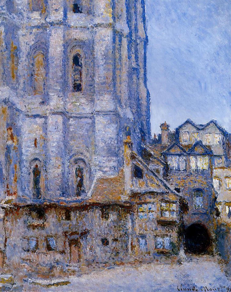 Monet Oil Paintings The Cour d'Albane 1892