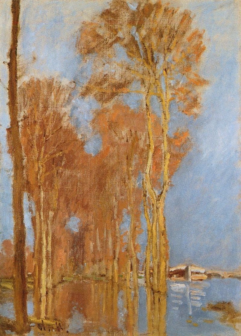 Cloude Monet Oil Paintings The Flood 1872
