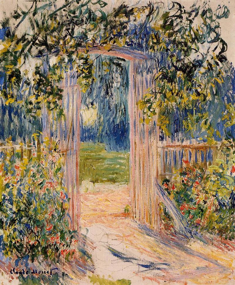 Monet Oil Paintings The Garden Gate 1881