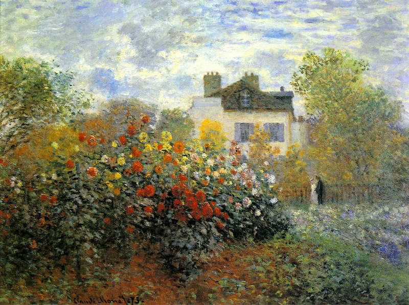 Cloude Monet Paintings The Garden of Monet at Argenteuil 1873