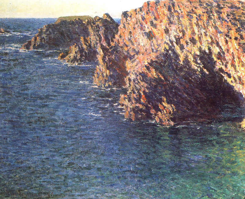 Cloude Monet Oil Paintings The Grotto of Port-Domois