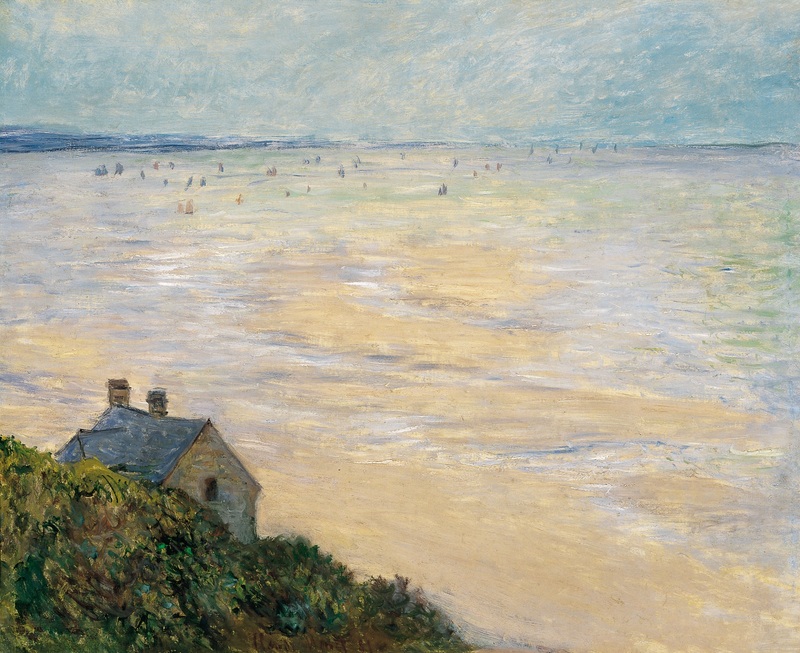Cloude Monet Oil Paintings The Hut at Trouville, Low Tide 1881