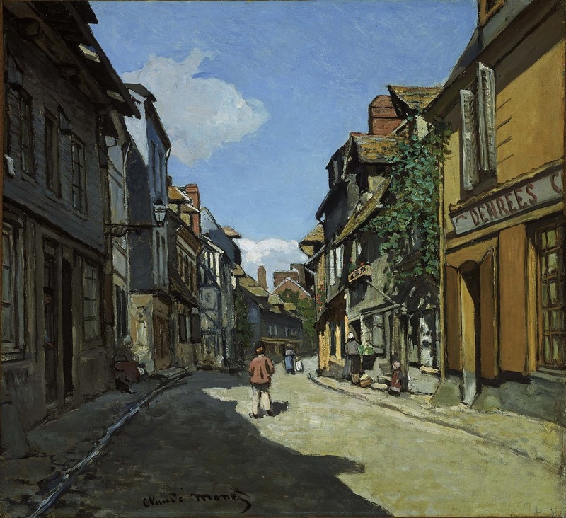 Cloude Monet Classical Painting The La Rue Bavolle at Honfleur