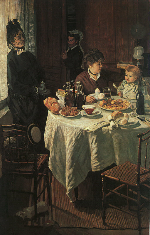 Cloude Monet Classical Oil Paintings The Luncheon 1868