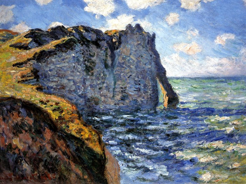 Cloude Monet Oil Paintings The Manneport 1882