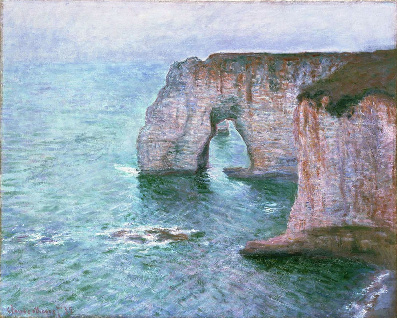 Cloude Monet Paintings The Manneport Seen from the East 1885