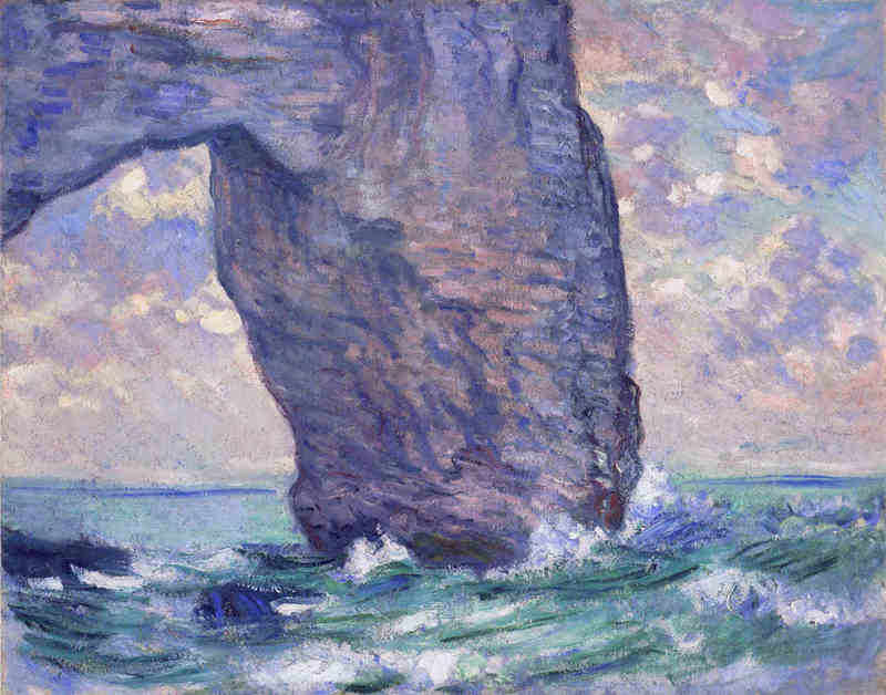Cloude Monet Oil Paintings The Manneport, Seen from Below 1883