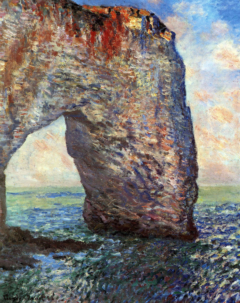 Cloude Monet Oil Paintings The Mannerport near Etretat 1886