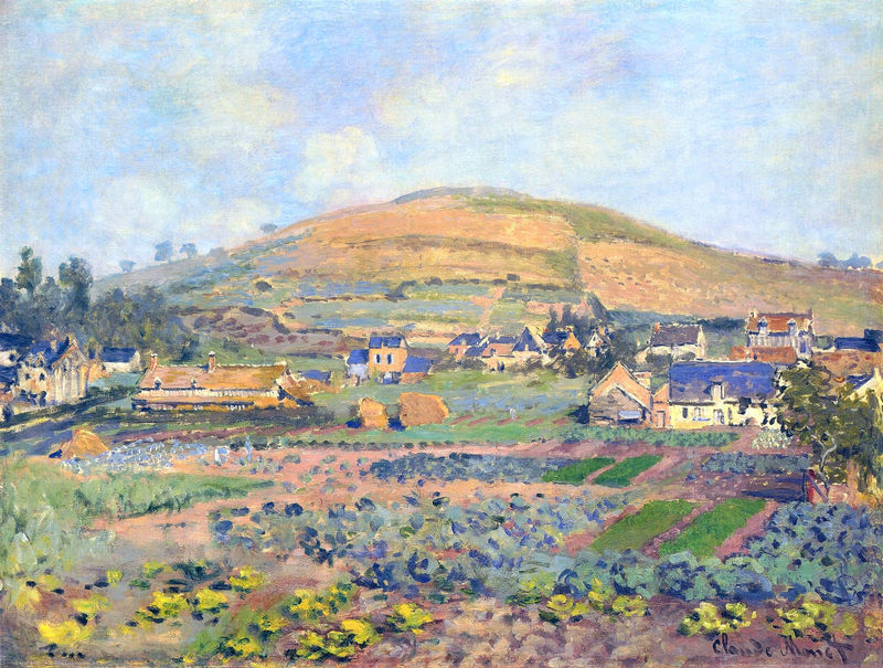 Monet Oil Paintings The Mount Riboudet in Rouen at Spring 1872