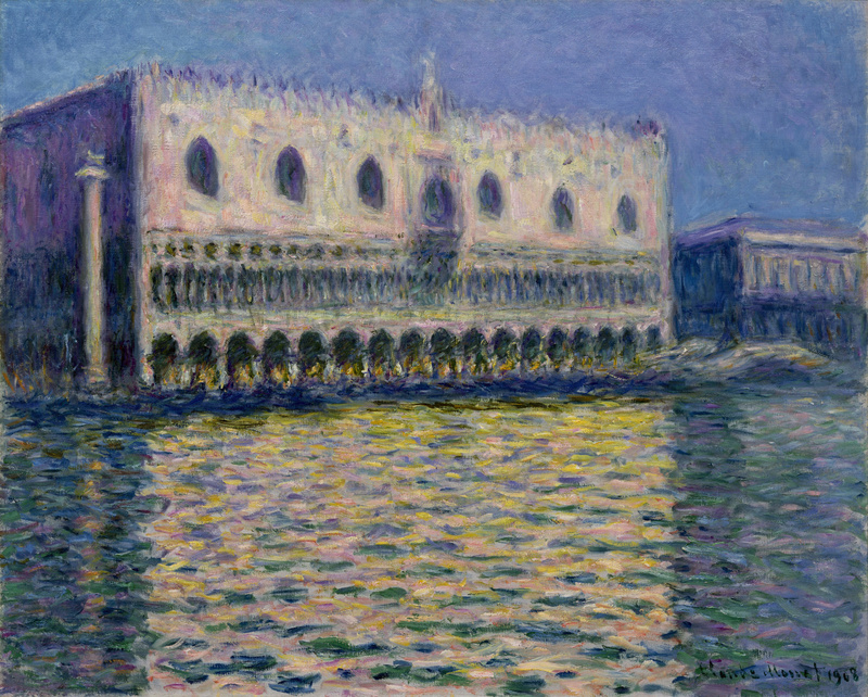 Cloude Monet Paintings The Palazzo Ducale 2 1908