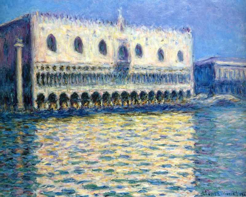 Cloude Monet Paintings The Palazzo Ducale 3 1908