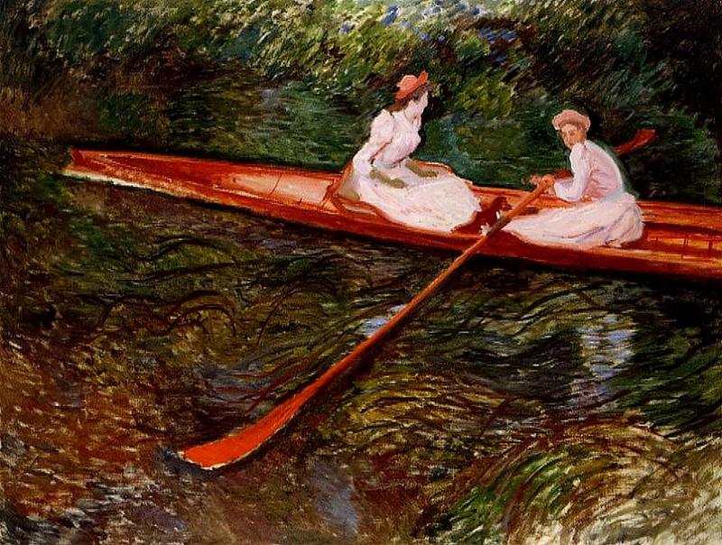 Cloude Monet Oil Paintings The Pink Skiff 1890