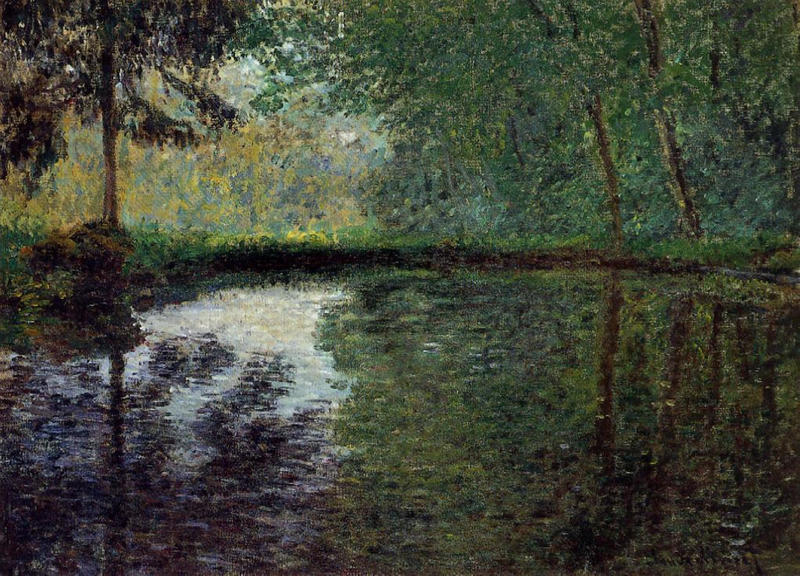 Cloude Monet Oil Paintings The Pond at Montgeron 2 1876