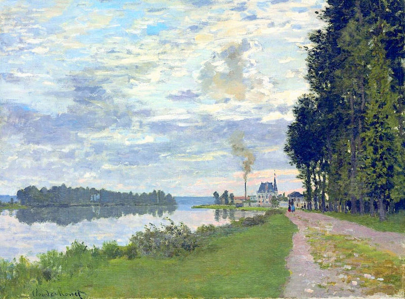 Cloude Monet Oil Paintings The Promenade at Argenteuil 1872