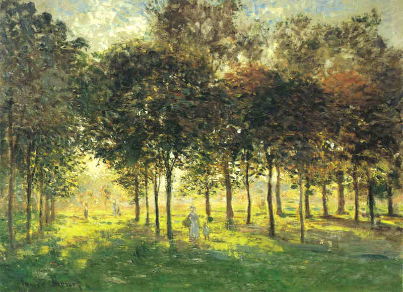 The Promenade at Argenteuil, Soleil Couchant 1874