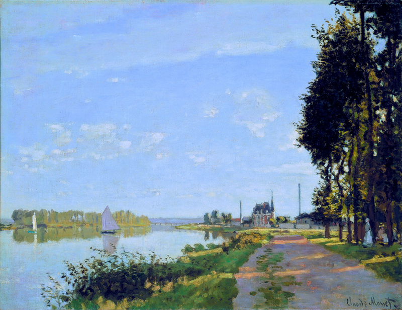 Cloude Monet Oil Paintings The Promenade at Argenteuil