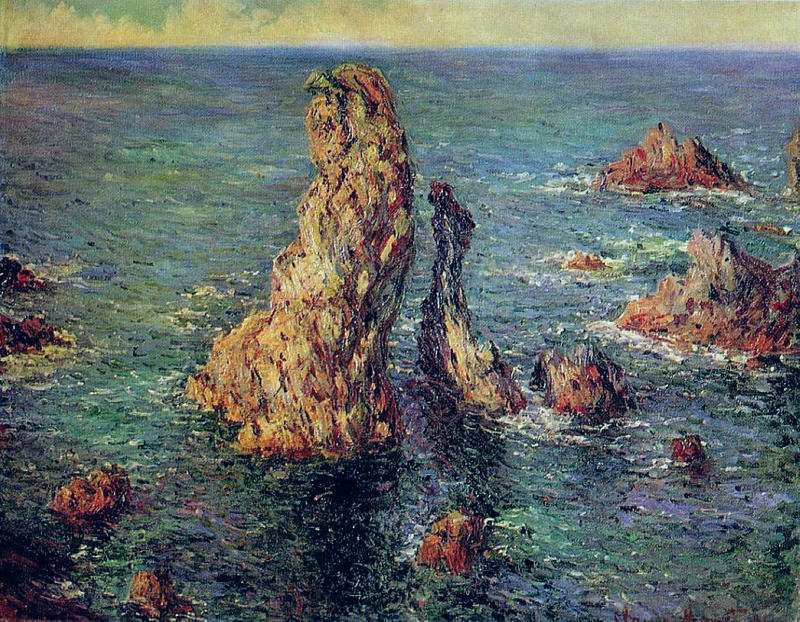 Cloude Monet Oil Paintings The Pyramids at Port-Coton 2 1886