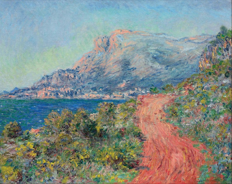 Cloude Monet Oil Paintings The Red Road near Menton 1884