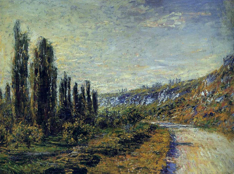 Cloude Monet Oil Paintings The Road from Vetheuil 1880