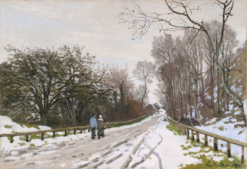 Monet Oil Paintings The Road to the Farm of Saint-Simeon 1867