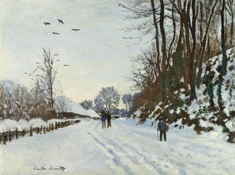 The Road to the Farm of Saint-Simeon in Winter