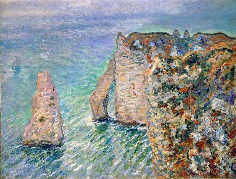 Monet Oil Paintings The Rock Needle and the Porte d'Aval 1886