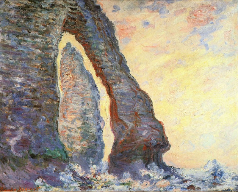 The Rock Needle Seen through the Porte d'Aval 1886