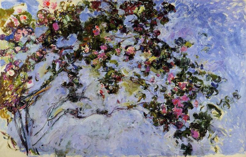 Cloude Monet Classical Oil Paintings The Rose Bush 1926